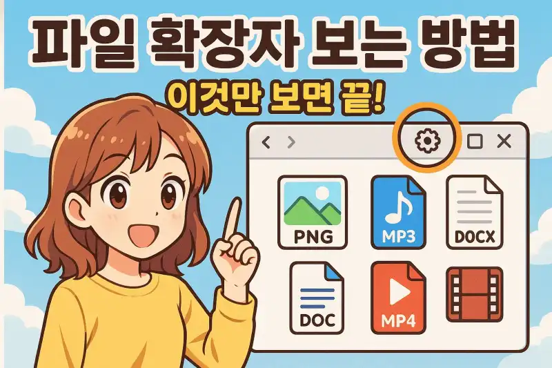 파일 확장자 보는 방법, 이것만 보면 끝!