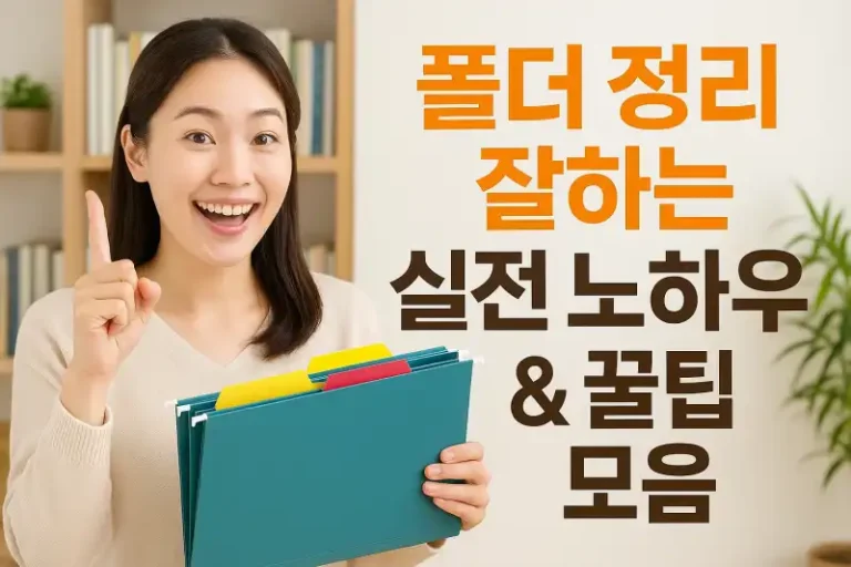 폴더 정리 잘하는 실전 노하우와 꿀팁 모음