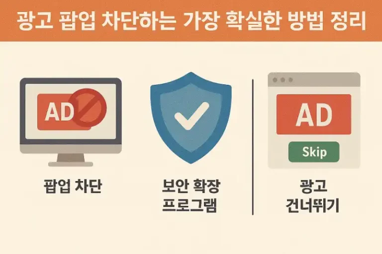 광고 팝업 차단하는 가장 확실한 방법 정리!