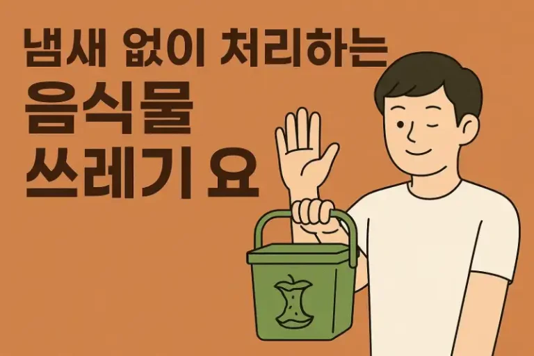 냄새 없이 처리하는 음식물 쓰레기 요령