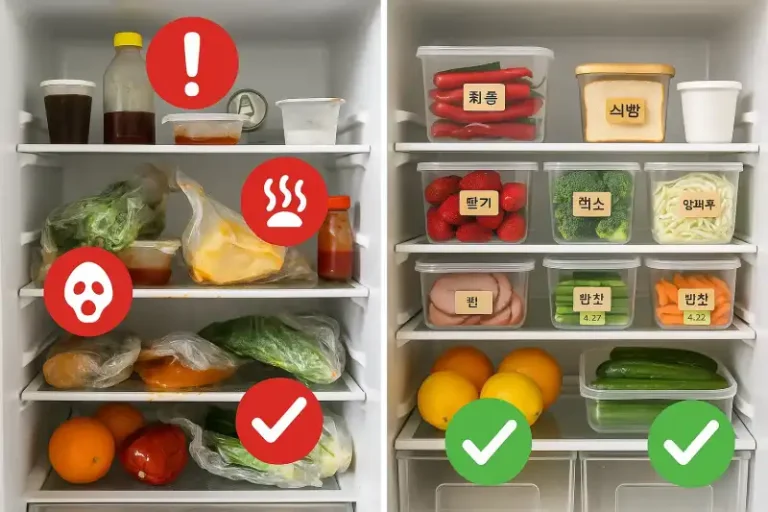 냉장고 정리 못하면 생기는 문제들 이렇게 정리하면 해결돼요