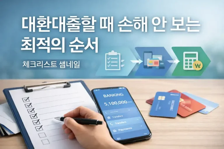 대환대출할 때 손해 안 보는 최적의 순서