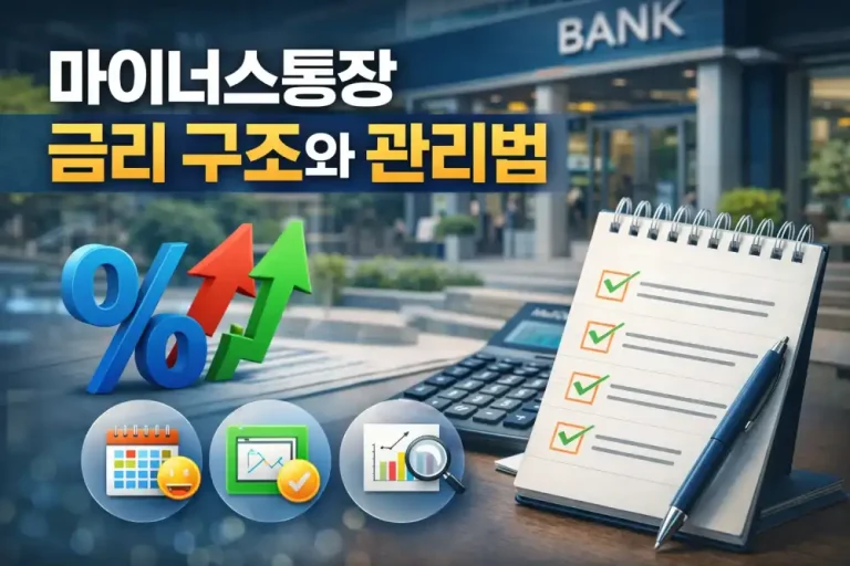 마이너스통장 금리 구조와 관리법