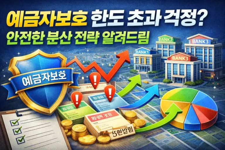 예금자보호 한도 초과 걱정? 안전한 분산 전략 알려드림