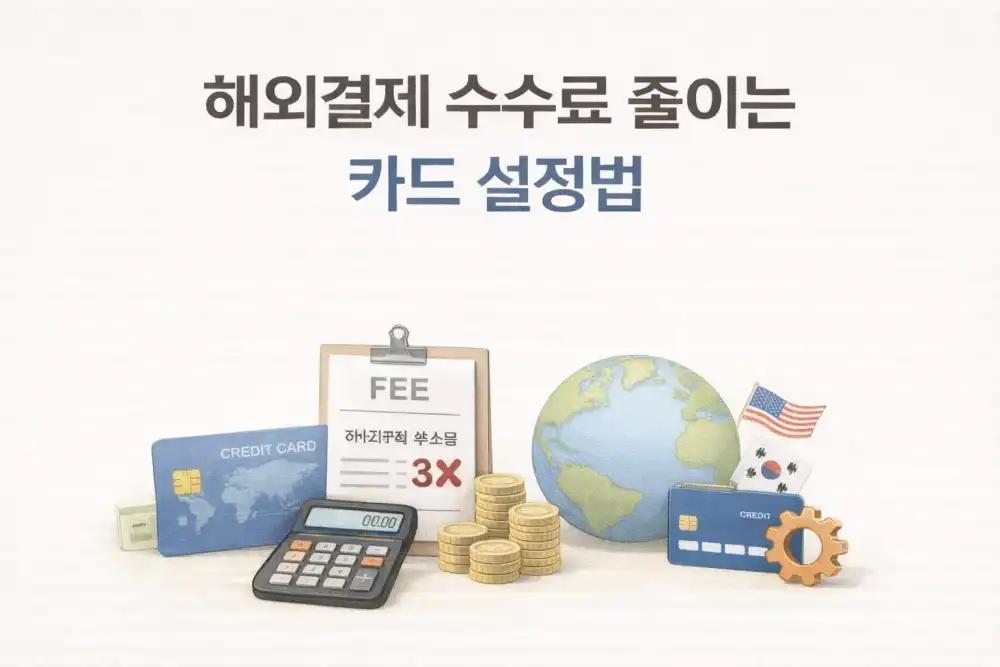 해외결제 수수료 줄이는 카드 설정법