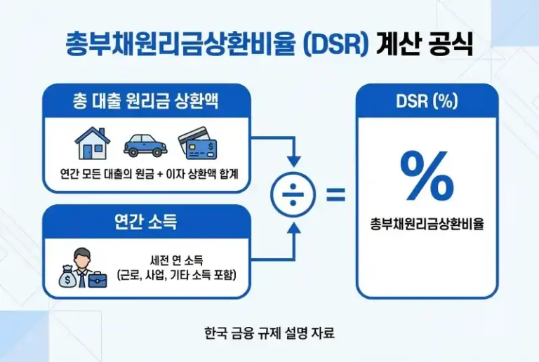 DSR 계산법, 내 소득으로 대출 얼마까지 가능할까?