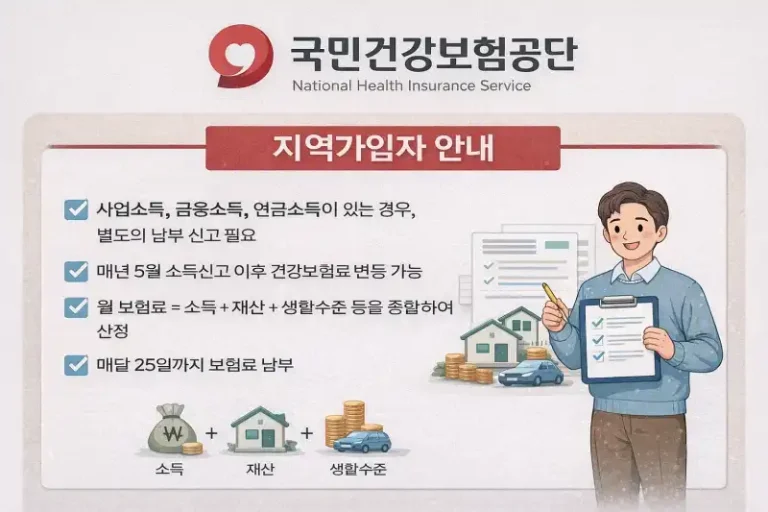 건강보험료 폭탄 피하는 법? 지역가입자 산정·조정 핵심 가이드