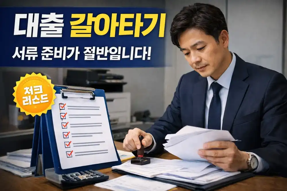 대출 갈아타기, 서류 준비가 절반입니다!