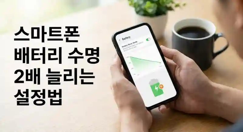 스마트폰 배터리 수명 2배 늘리는 설정법