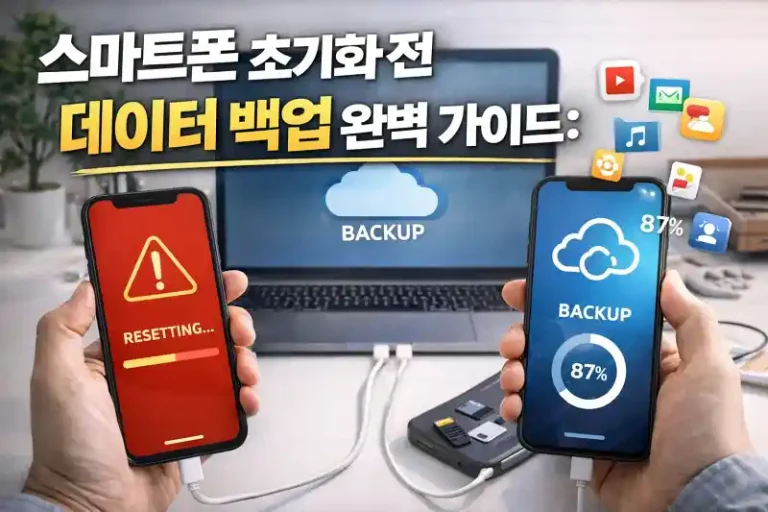 스마트폰 초기화 전 데이터 백업 완벽 가이드