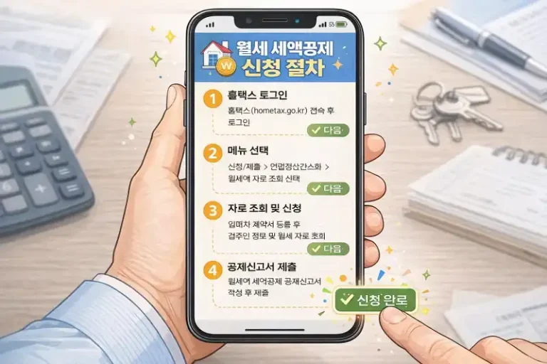 월세 세액공제 받는법