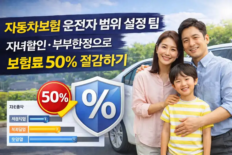 자동차보험 운전자 범위 설정 팁