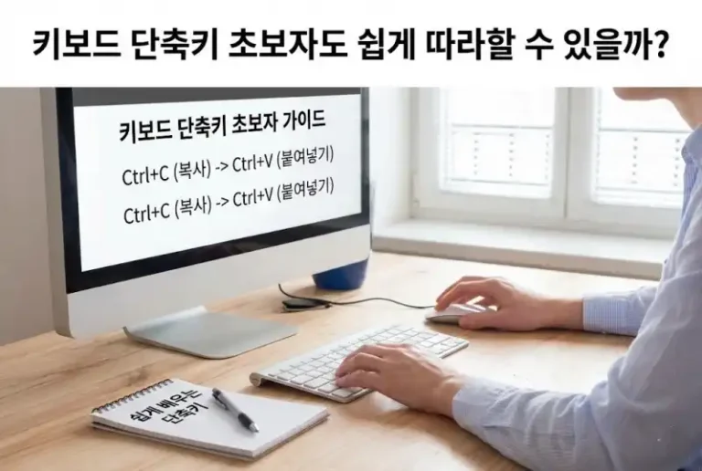 키보드 단축키 초보자도 쉽게 따라할 수 있을까?