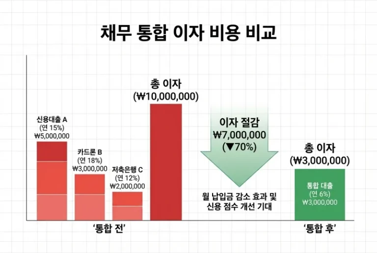 부채통합 했다가 손해본 이유? 숨은 함정 5가지