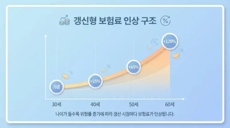 갱신형 보험료가 매년 오르는 진짜 이유