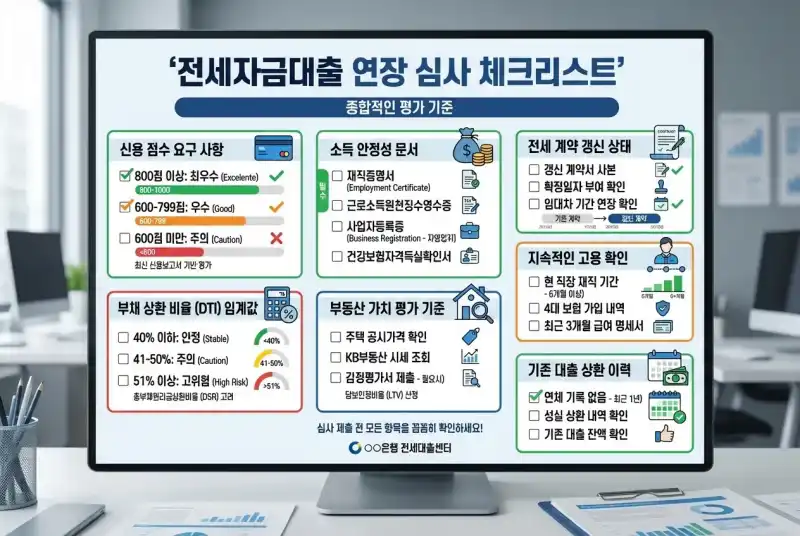 전세자금대출 연장 거절 피하는 법