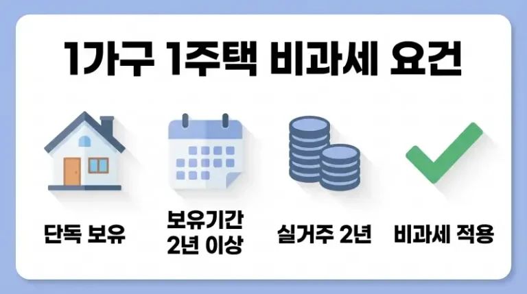 1가구 1주택 비과세 요건