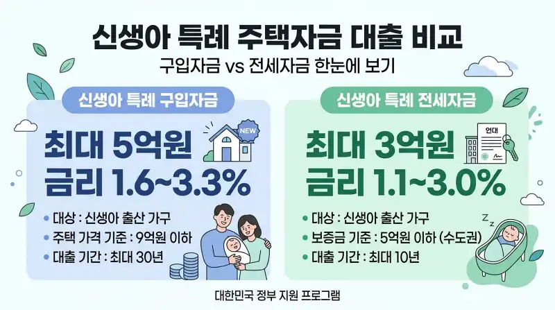 '신생아 특례 구입자금 최대 5억원 금리