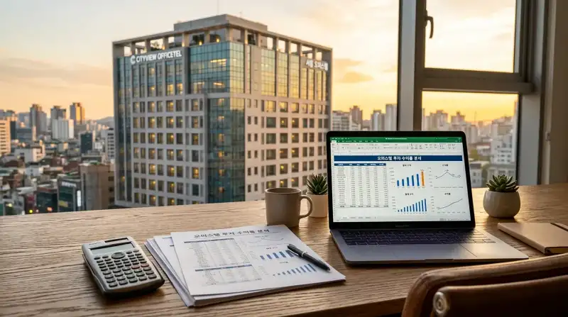 오피스텔 투자 수익률 분석 책상