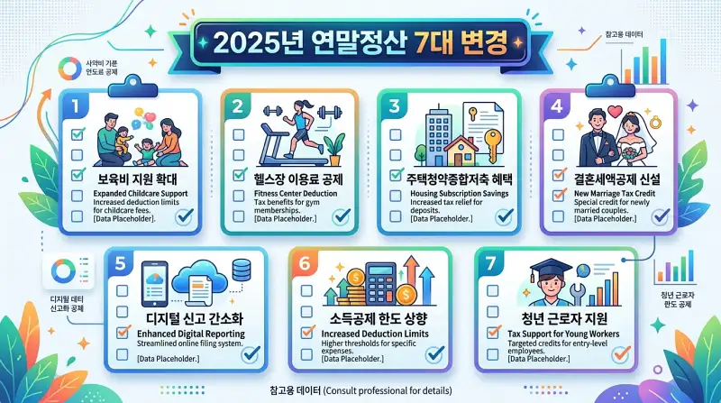 2025년 연말정산 7대 변경사항 체크리스트