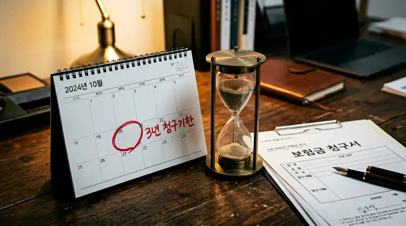3년 청구기한 마감 경고 이미지