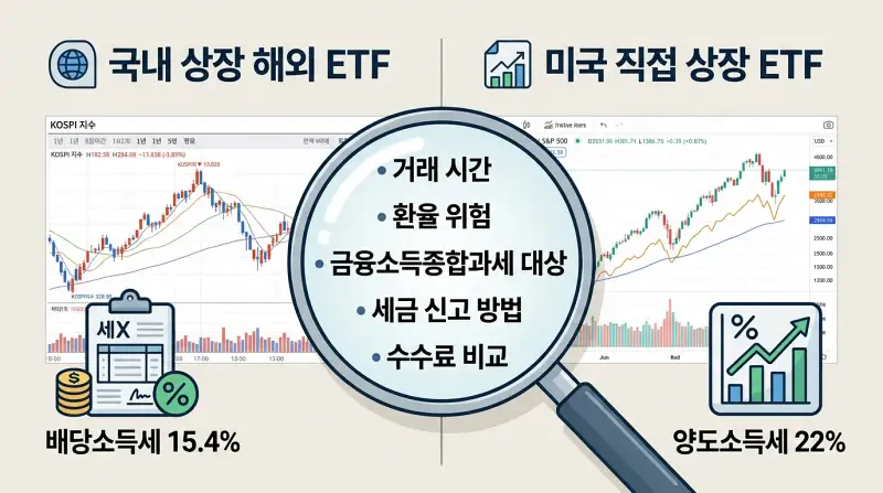 국내 vs 해외 ETF 세금 비교