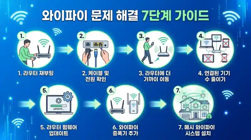 문제 해결 7단계 플로우차트