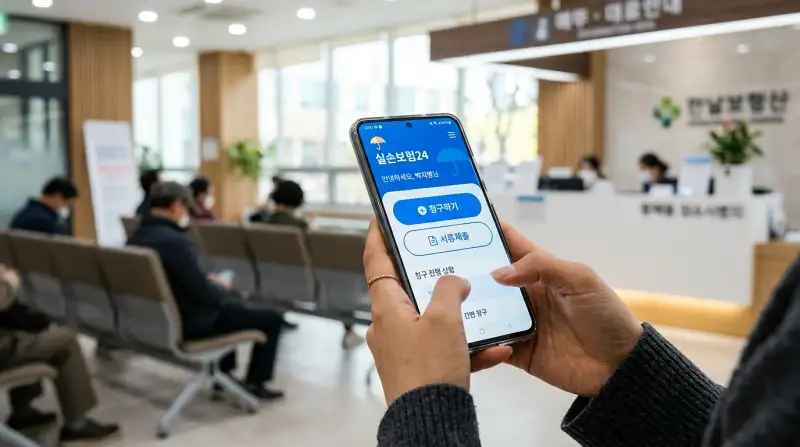 실손보험24 앱 화면 클로즈업