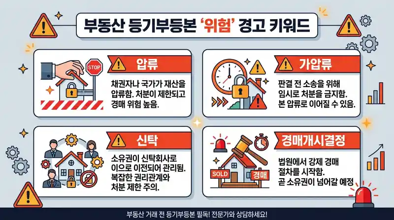 위험 키워드 경고 인포그래픽