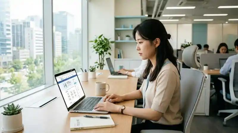 홈택스 에서 조회 장면