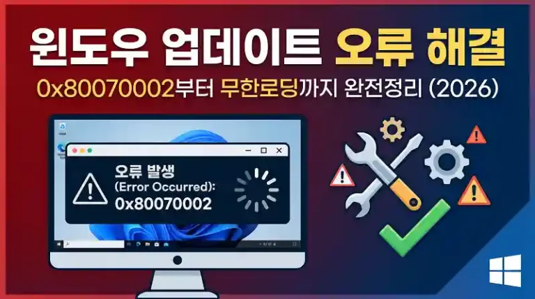 윈도우 업데이트 오류 해결