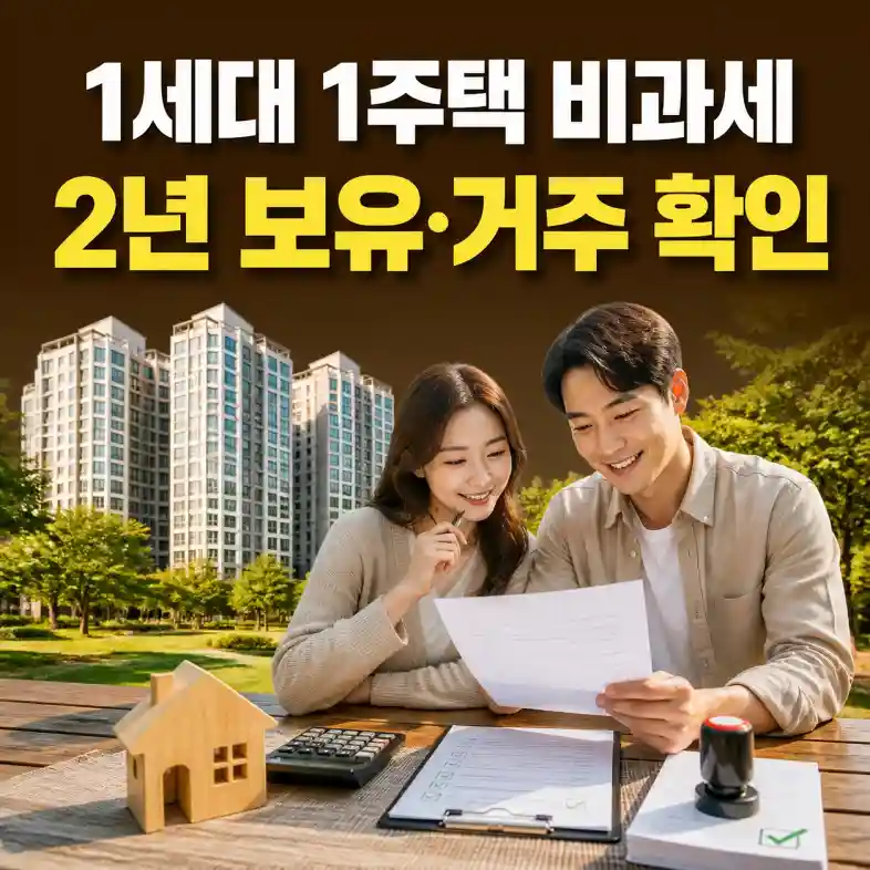 1세대 1주택 비과세 요건 2026