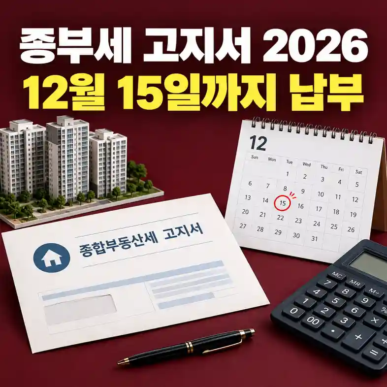 종부세 고지서 2026을 받고 공시가격과 공제 금액을 계산기로 확인하는 1주택자